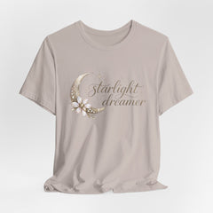 Starlight Dreamer Tee — Moon & Floral Graphic Shirt