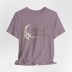Starlight Dreamer Tee — Moon & Floral Graphic Shirt