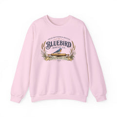 Bluebird Biscuit Co. Crewneck Sweatshirt — Vintage Bakery Logo Pullover