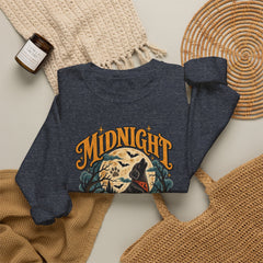 Midnight Howl Club Sweatshirt — Moonlit Wolves Graphic Crewneck
