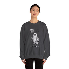Spooky Ghost Sweatshirt - Cozy Halloween Apparel for Men & Women, Unisex Crewneck, Fall Fashion, Gifting Idea