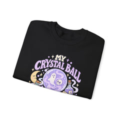 Doomed Crystal Ball Crewneck Sweatshirt — Cute Pastel Gothic Fortune-Telling Graphic