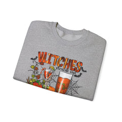 Witches Drink Up Sweatshirt, Unisex Halloween Apparel, Cozy Fall Sweatshirt, Spooky Season Gear, Perfect for Halloween Parties