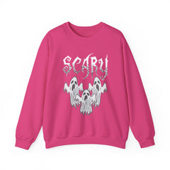 Scary Ghosts Unisex Crewneck Sweatshirt | Halloween Apparel, Spooky Sweatshirt, Ghost Theme, Gift for Halloween Lovers, Cozy Fall Fashion