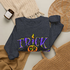 Halloween 'Trick or Treat' Crewneck Sweatshirt — Retro Candy Graphic