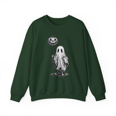 Spooky Ghost Sweatshirt - Cozy Halloween Apparel for Men & Women, Unisex Crewneck, Fall Fashion, Gifting Idea