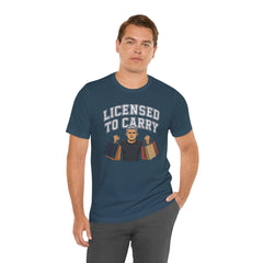 Funny Marriage License Unisex Te, License to carry