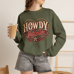 Howdy Valentine Crewneck Sweatshirt