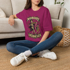 Nobody Plays It Better T-Shirt — Skeleton Violinist Day of the Dead Music Tee