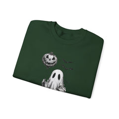 Spooky Ghost Sweatshirt - Cozy Halloween Apparel for Men & Women, Unisex Crewneck, Fall Fashion, Gifting Idea