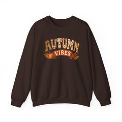"Autumn Vibes" Graphic Fall Pullover Crewneck Sweatshirt