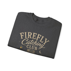 Firefly Catching Club Sweatshirt — Vintage Mason Jar Summer Nights Crewneck - Southern Heritage