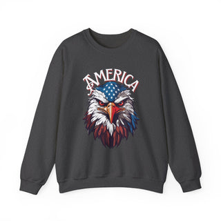 AMERICA - Bald Eagle- Unisex Heavy Blend™ Crewneck Sweatshirt