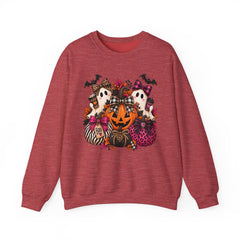 Halloween Ghosts & Pumpkin Crewneck Sweatshirt