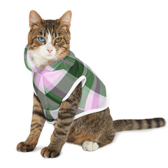 Pet Hoodie - Lavender & Pink Plaid