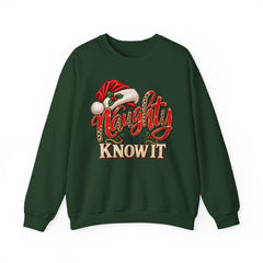 Naughty and Know It Christmas Crewneck Sweatshirt