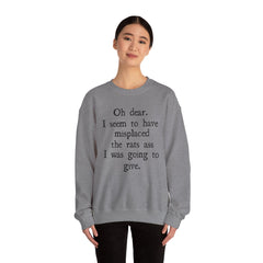 Sarcastic Crewneck Sweatshirt - Don’t Give A Rats Ass