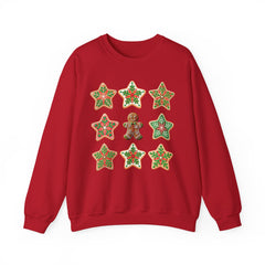 Festive Gingerbread Sweatshirt, Holiday Crewneck, Christmas Gift, Cozy Sweatshirt, Unisex Casual Wear