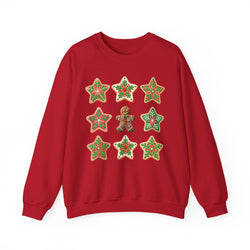 Festive Gingerbread Sweatshirt, Holiday Crewneck, Christmas Gift, Cozy Sweatshirt, Unisex Casual Wear