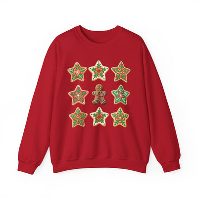 Festive Gingerbread Sweatshirt, Holiday Crewneck, Christmas Gift, Cozy Sweatshirt, Unisex Casual Wear