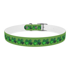 Copy of Dog Collar - Green Leprechaun Hats and Green Hearts Design