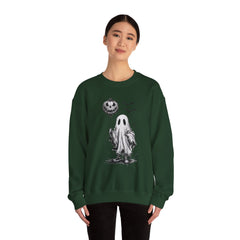 Spooky Ghost Sweatshirt - Cozy Halloween Apparel for Men & Women, Unisex Crewneck, Fall Fashion, Gifting Idea