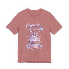 Cupcakes & Carats Tee — Cute Pastel Cupcake Graphic T-Shirt