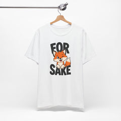 Funny Fox Tee "For Sake" Cute Fox Graphic T-Shirt