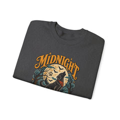 Midnight Howl Club Sweatshirt — Moonlit Wolves Graphic Crewneck