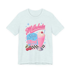 Milkshake State of Mind T-Shirt — Retro Diner Cherry Milkshake Tee