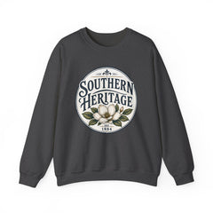Southern Heritage Crewneck Sweatshirt — Vintage Magnolia Graphic