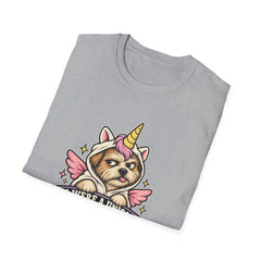 "If I Were a Unicorn I Would Stab You With My Horn" Funny Graphic Tee
