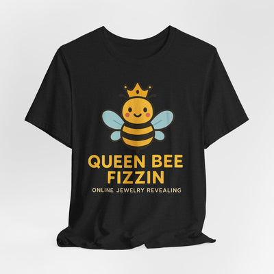 Queen Bee Fizzin' Unisex T-Shirt - Cute Bee Graphic Tee for Bee Lovers