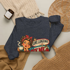 Retro Rosie 'Leave Me Alone' Vintage Pin-Up Graphic Sweatshirt- Valentine