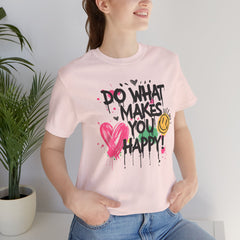 Do What Makes You Happy Tee | Unisex Jersey Short Sleeve Shirt, Positive Vibes Shirt, Gift for Friends, Uplifting Apparel, Casual [...]