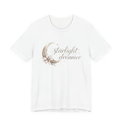 Starlight Dreamer Tee — Moon & Floral Graphic Shirt