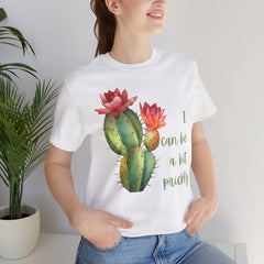 I Can Be A Bit Prickly  - Cactus - Unisex Jersey Short Sleeve Tee