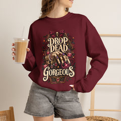 “Drop Dead Gorgeous” Gothic Hand Illustration w/rings- Jewelry Reveals