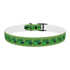 Copy of Dog Collar - Green Leprechaun Hats and Green Hearts Design