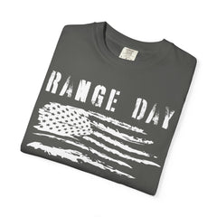 Range Day - FADED PRINT - T-shirt - Military Branches, Right to Bear Arms, American Flag