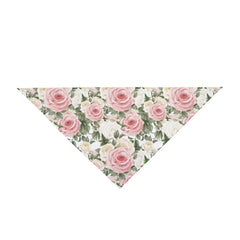 Pet Bandana - Pink & White Roses for your Fur Baby