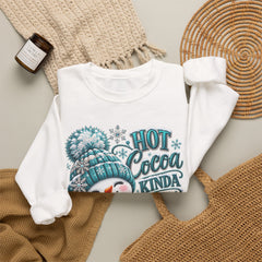 Hot Cocoa Kinda Day Sweatshirt- Winter- Christmas- Snowman