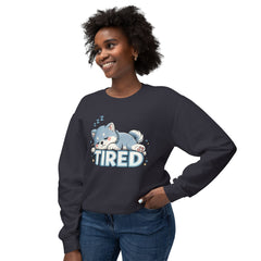 Tired Sleeping Puppy Sweatshirt — Cute Kawaii Nap Dog Crewneck
