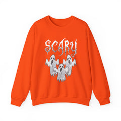 Scary Ghosts Unisex Crewneck Sweatshirt | Halloween Apparel, Spooky Sweatshirt, Ghost Theme, Gift for Halloween Lovers, Cozy Fall Fashion