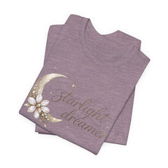 Starlight Dreamer Tee — Moon & Floral Graphic Shirt