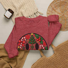 Christmas Smiley Crewneck Sweatshirt — Festive Holiday Smile Graphic