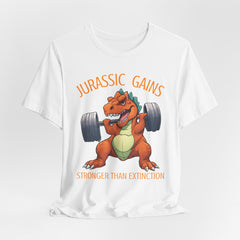 Jurassic Gains- Fitness T-shirt for Gym Workouts