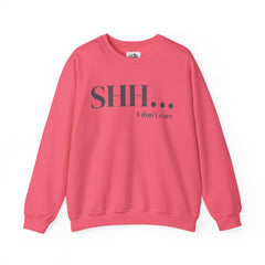 Shhh... I Don't Care Unisex Heavy Blend™ Crewneck Sweatshirt - Relaxed Casual Wear