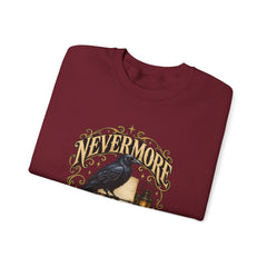 Nevermore Raven Crewneck Sweatshirt- Halloween Vibes