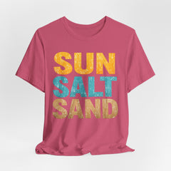 Sun Salt Sand Beach T-Shirt — Retro Coastal Summer Tee
